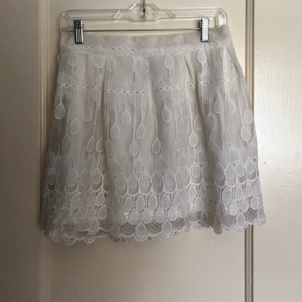 White Lace Skirt